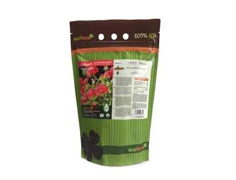 CULTIVERS Adubo Gerânio Orgânico e Florido Vegetal, 5 Kg Bio Adubo Aumenta a Floração e o Aroma das Flores. 100% Orgânico