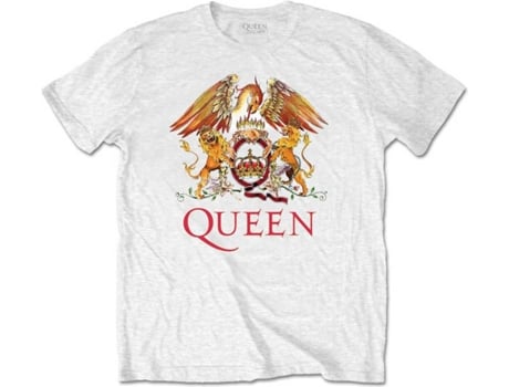 T-Shirt QUEEN Classic Crest branca S