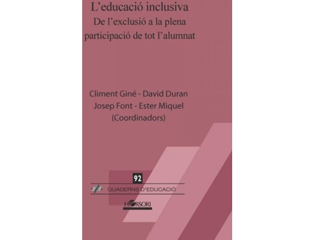 Livro LEducació Inclusiva de Climent Giné (Espanhol)