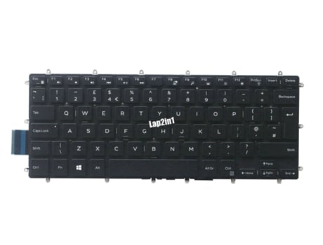 Teclado para Portatil Dell Inspiron 13 5368 5378 5379 15 5568 5578 5579 Ingls Uk GREEN COMPUTER