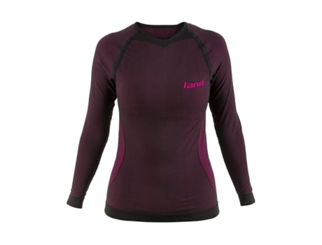 Camisola LAND Veleta W Black-Fucsia XS