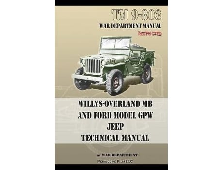 Livro tm 9-803 willys-overland mb and ford model gpw jeep technical manual de u s army (inglês)