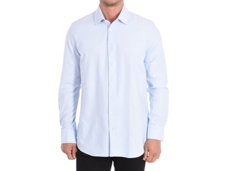 Camisa de Homem DANIEL HECHTER Longa Algodão Azul (42)