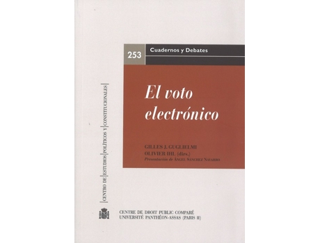 Livro El Voto Electronico de Guilles Guglielmi (Francês)