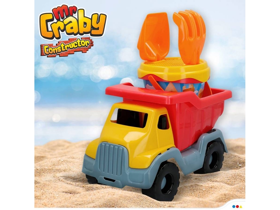 Pack brinquedos de praia CB TOYS Mr Craby Builder com acessórios (30x16x20  cm - 18 meses)