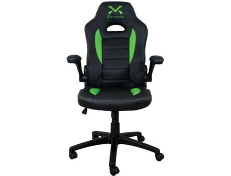 Cadeira Gaming  Trounvalue (Até 120 Kg - Preto e Verde)