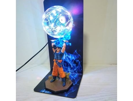 Candeeiro de mesa-Dragon Ball Z Force Bombas Estatueta Lâmpada de cabeceira LED Night Light Decoração de quarto Presente de iluminação para crianças