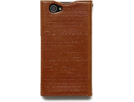 Capa Sony Xperia Z1 Compact ZENUS Masstige Lettering Castanho