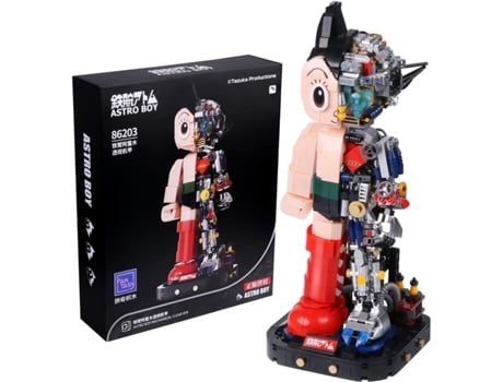 Kit de Construção Colecionável Astro Boy Modelo Blocos Exibição Brinquedo Criativo para Adultos e Crianças 1.258 Peças UISAVE