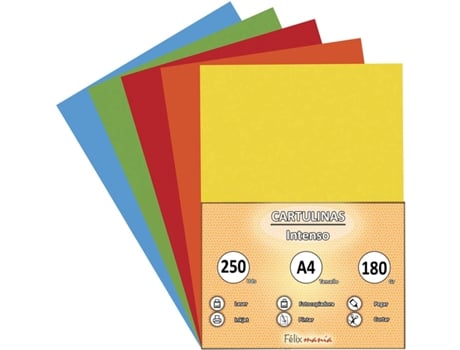 Papelão 180Gr A4 Variedade Forte 250 Folhas