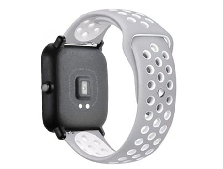 Bracelete Desportiva para Samsung Galaxy Watch5 LTE - 40mm - Cinza / Branco