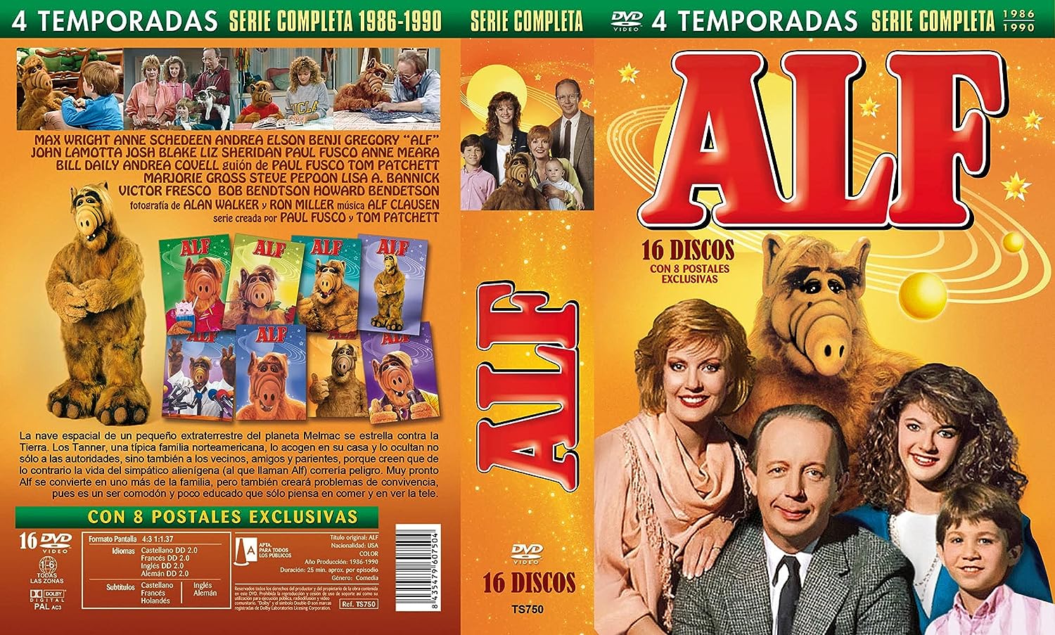 Alf serie completa dvd d'occasion pour 30 EUR in Valencia sur WALLAPOP