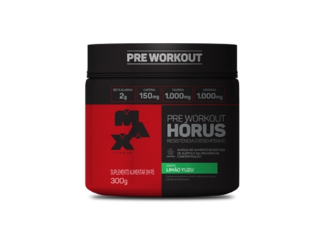 Hórus Pré Treino 300G Sbor Limão Yuzu MAX TITANIUM