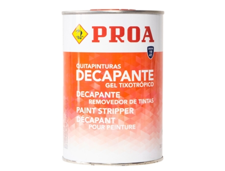 Gel Decapante Removedor de Tintas Remove Tintas e Vernizes Sem Esforço PROA 1 Litro