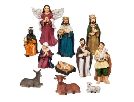 Figura de Natal FÉÉRIC LIGHTS AND CHRISTMAS Figura para presépios, 11 pcs (Multicor)