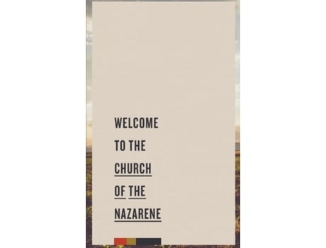 Livro welcome to the church of the nazarene de foundry publishing the foundry publishing (inglês)