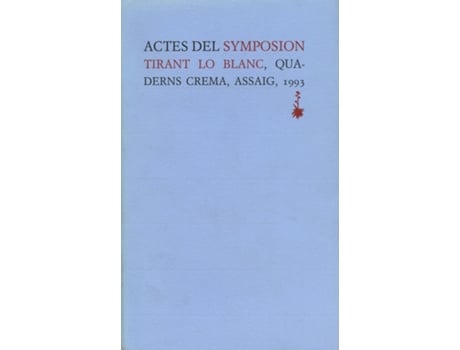 Livro Actes Del Symposion Tirant Lo Blanch de VVAA (Catalão)