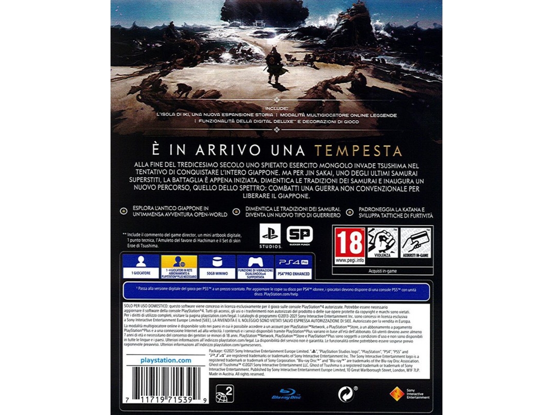 Jogo Ghost of Tsushima: Versão do Diretor - PS4 - Whale ltda