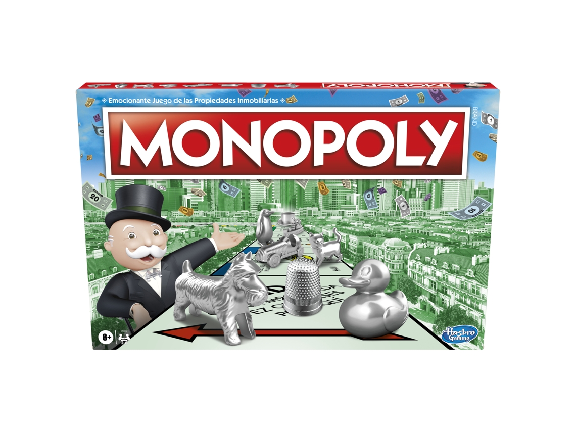 Jogo de Tabuleiro MONOPOLY Clássico (Idade Mínima Recomendada: 8 anos -  Versão Espanhol)