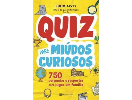 Livro Quiz para Miúdos Curiosos de Júlio Alves (Português)