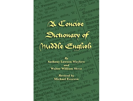 Livro A Concise Dictionary of Middle English de Anthony Lawson Mayhew e Walter William Skeat (Inglês - Capa Dura)