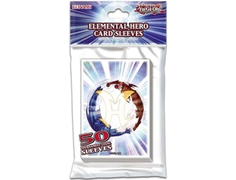 Capas KONAMI Ygo elemental hero card (50) (Idade Mínima Recomendada: 3 anos)