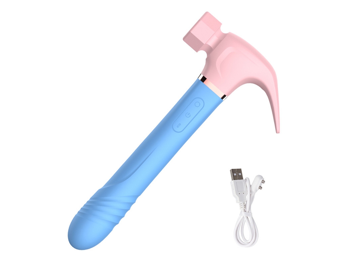 Vibrador Telescópico 4 em 1 Dispositivo de Masturbação Feminina Azul Rosa  ENZONS | Worten.pt