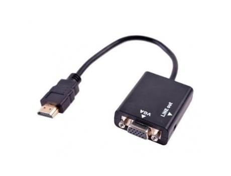 Conversor HDMI para VGA com Audio Jack 3.5 mm