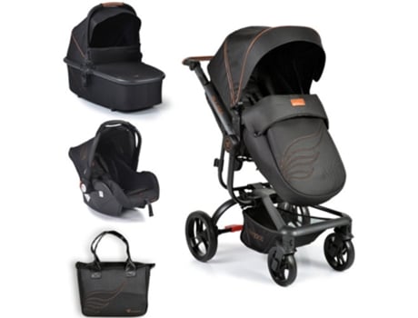 Carrinho de Bebé CANGAROO 3 In 1 Ellada Black