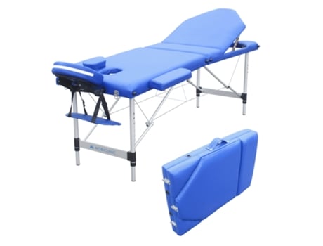 Maca Fisioterapia Dobrável MOBICLINIC Apoio de Cabeça Portátil Alumínio 186x60 cm Azul Ca-01 Plus