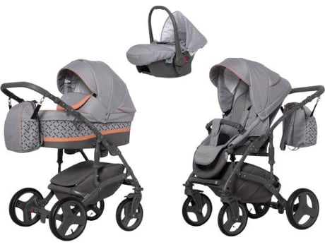 Carrinho de Bebé Individual  Astro + Carlo Isofix Ready Coral