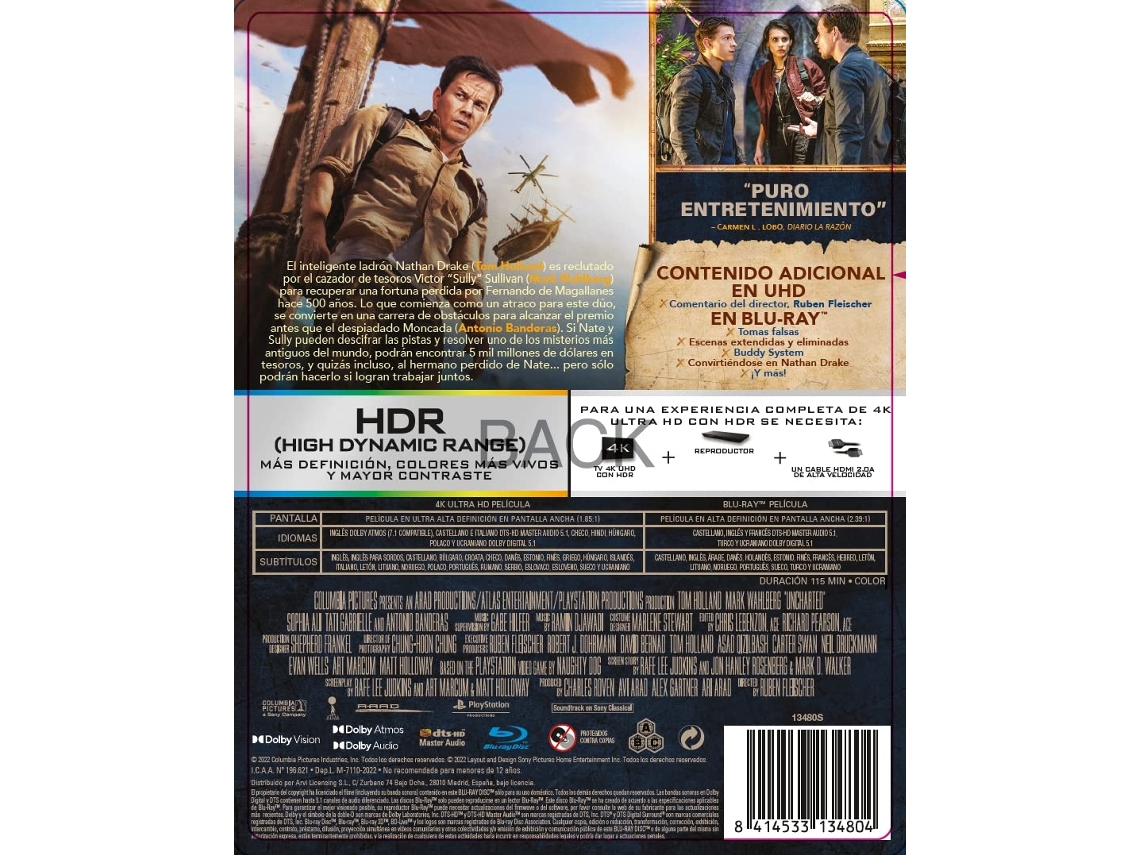 Uncharted [Blu-ray] [DVD]