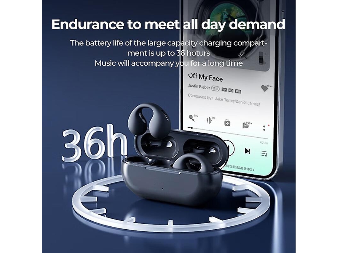 Auriculares Bluetooth True Wireless Ydcy Bone Conduction 53 Earring Waterproof Tws Sports 4352