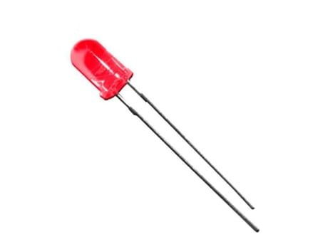 DIODO LED VERMELHO 5MM (ARTESANATO) 1,9V