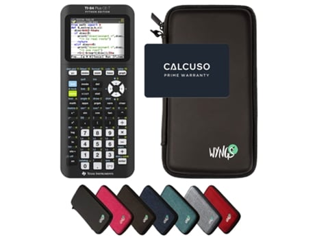 Calcuso Pacote Básico Preto com Calculadora Grafica Ti-84 Plus Ce-T Python Edition TEXAS INSTRUMENTS