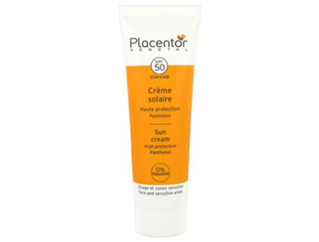 PLACENTOR VÉGÉTAL Creme Solar para Rosto e Áreas Sensíveis Spf50 40 Ml