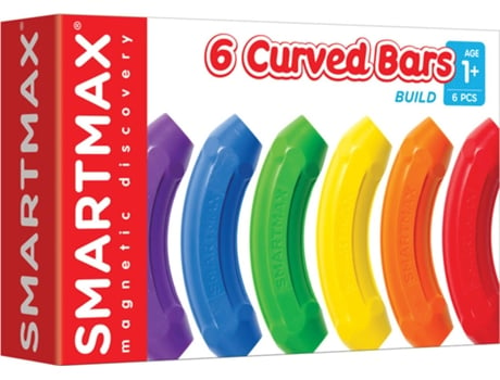 Construção  XT Set - 6 Curved Bars (Idade Mínima: 1 - 6 Peças)