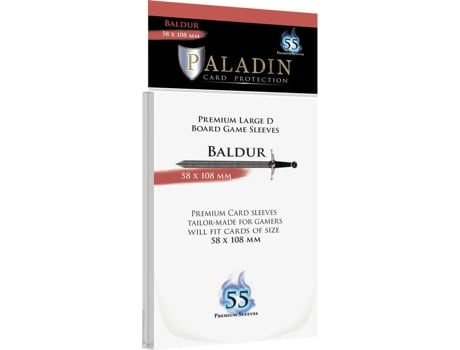 Capas PALADIN Paladin Sleeves Baldur Premium Large D 58X108Mm