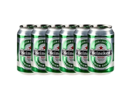 Cerveja CERVEZAS HEINEKEN 0.33L (6 unidades)