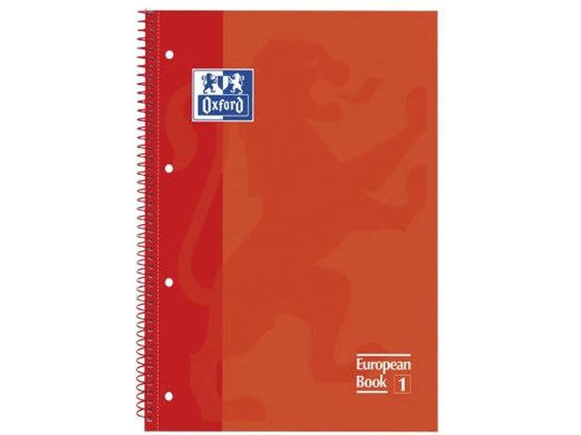 Caderno Oxford Espiral Vermelho A4 Wortenpt 5399