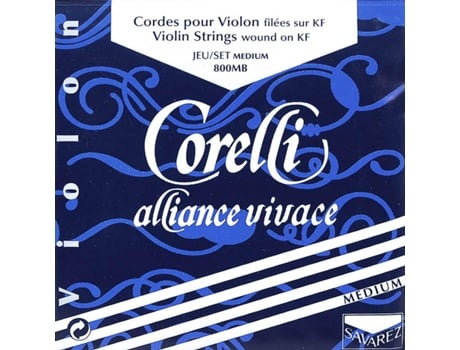 Corelli Conjunto de Cordas de Violino 4/4 Médio Consiste em Co821M Co802M