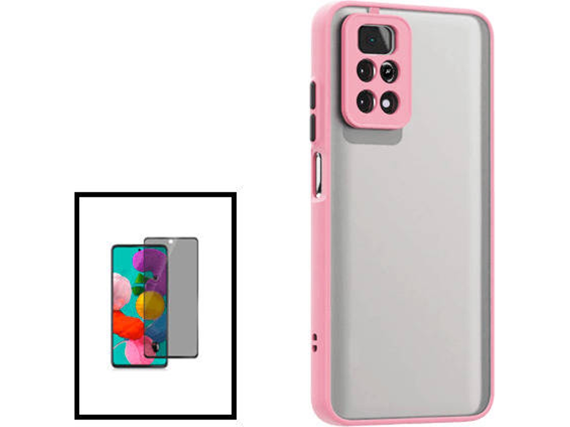 Kit Capa Traseira Proteção Camara Película Xiaomi Redmi Note 11 Pro 5g T4me Rosa Wortenpt 6611