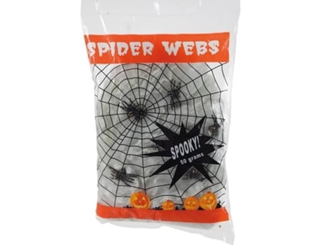 Decorações de Halloween  Teia de Aranha (50 gr)