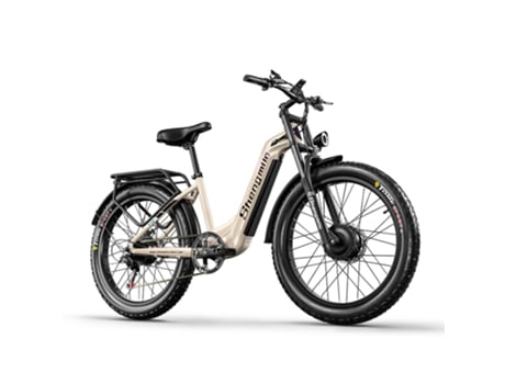 Bicicleta Elétrica Todo-O-Terreno com Pneus Grossos de 26 Polegadas e Motor de 2.000 W Da SHENGMILO S700 Bateria Samsung 48V 17 5Ah