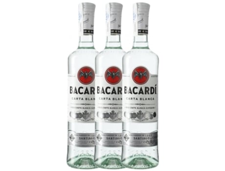 Rum BACARDÍ Bacardí Blanco (0.7 L - 3 unidades)