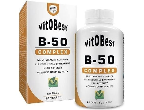 Suplemento Alimentar VITOBEST B - 50 Complex (60 Cápsulas)