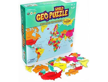 Puzzle  GeoPuzzle World (Idade Mínima: 4)