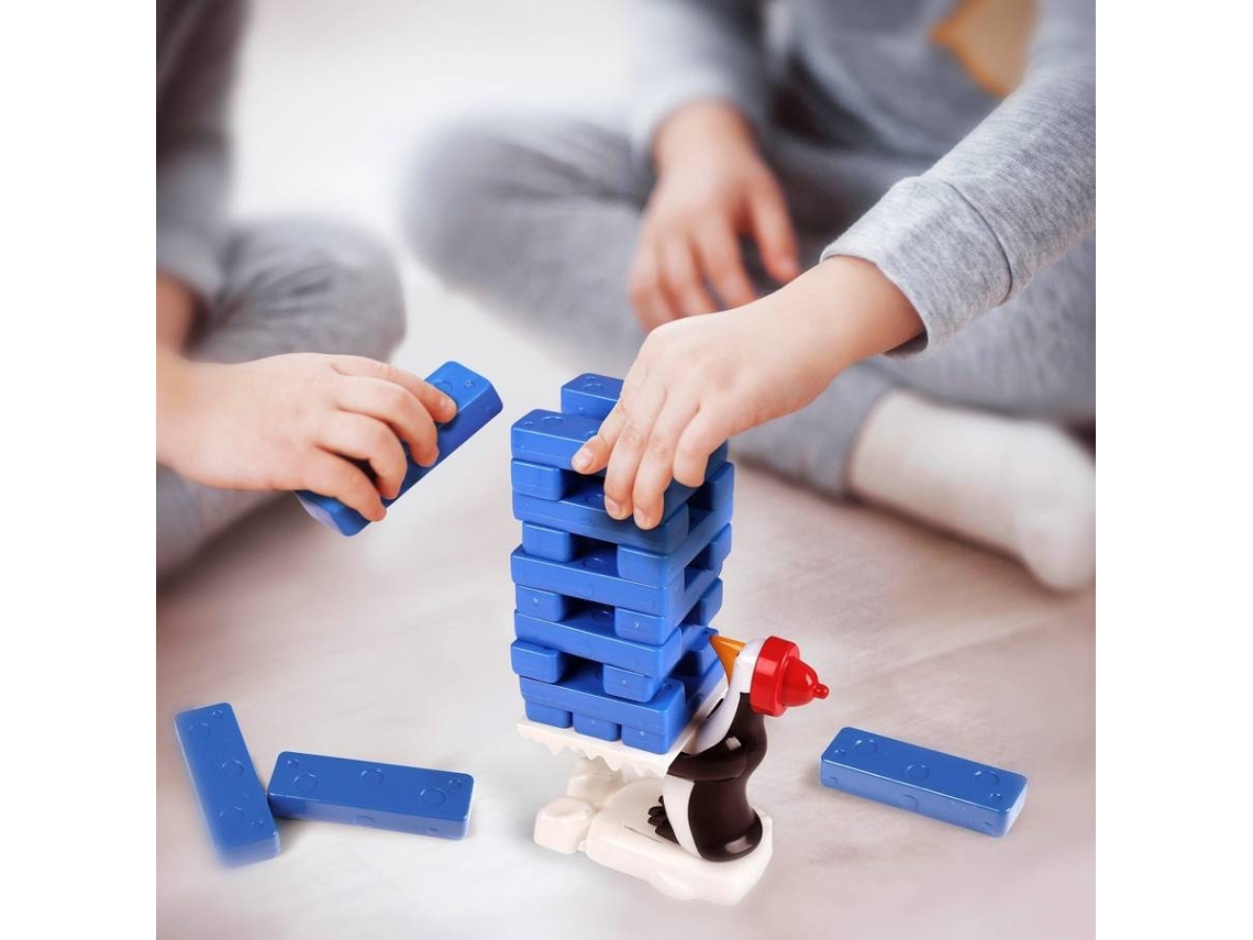 A torre pinguim: jogo de tabuleiro (pinguino jogo, jenga, jogo de