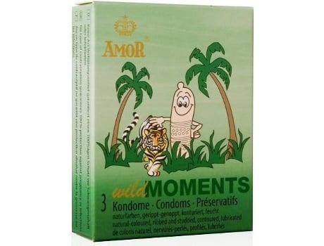 Preservativos AMOR Wild Moments (3 Unidades)