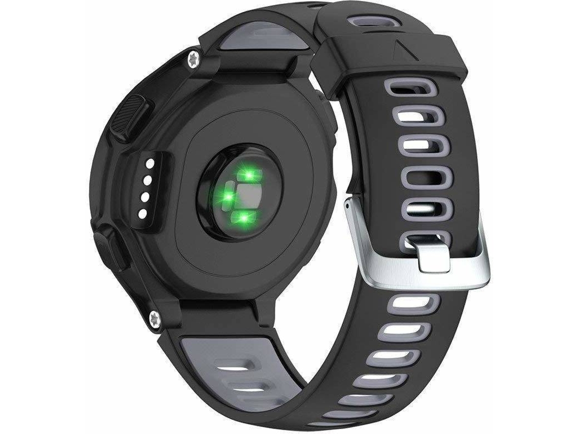 FINTIE Bracelet Compatible avec Garmin Forerunner 235/220 / 230/620 / 630 /  735XT Watch - Bracelet de Montre en Acier Inoxydable Wristband Montre Strap  Remplacement avec Métal Fermoir, Noir : : High-Tech